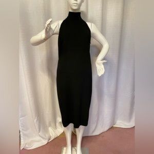 Vintage Ralph Lauren Black Label High Neck Backless Halter Dress